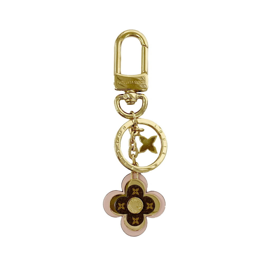 Louis Vuitton Blooming Flower BB Keychain Charm M63085 Brown Pink Women's OP0...